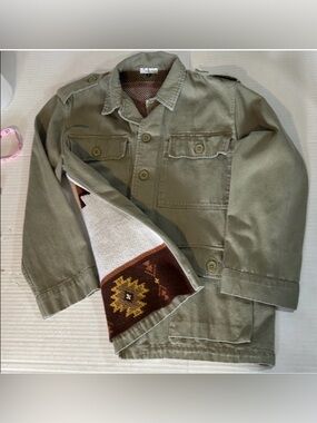 WILD MOSS WOMENS KNIT BACK WESTERN JACKET 95% COTTON SZ S